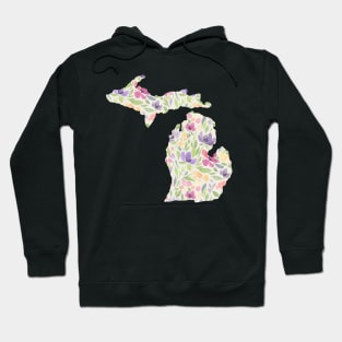 Michigan Silhouette Florals Hoodie